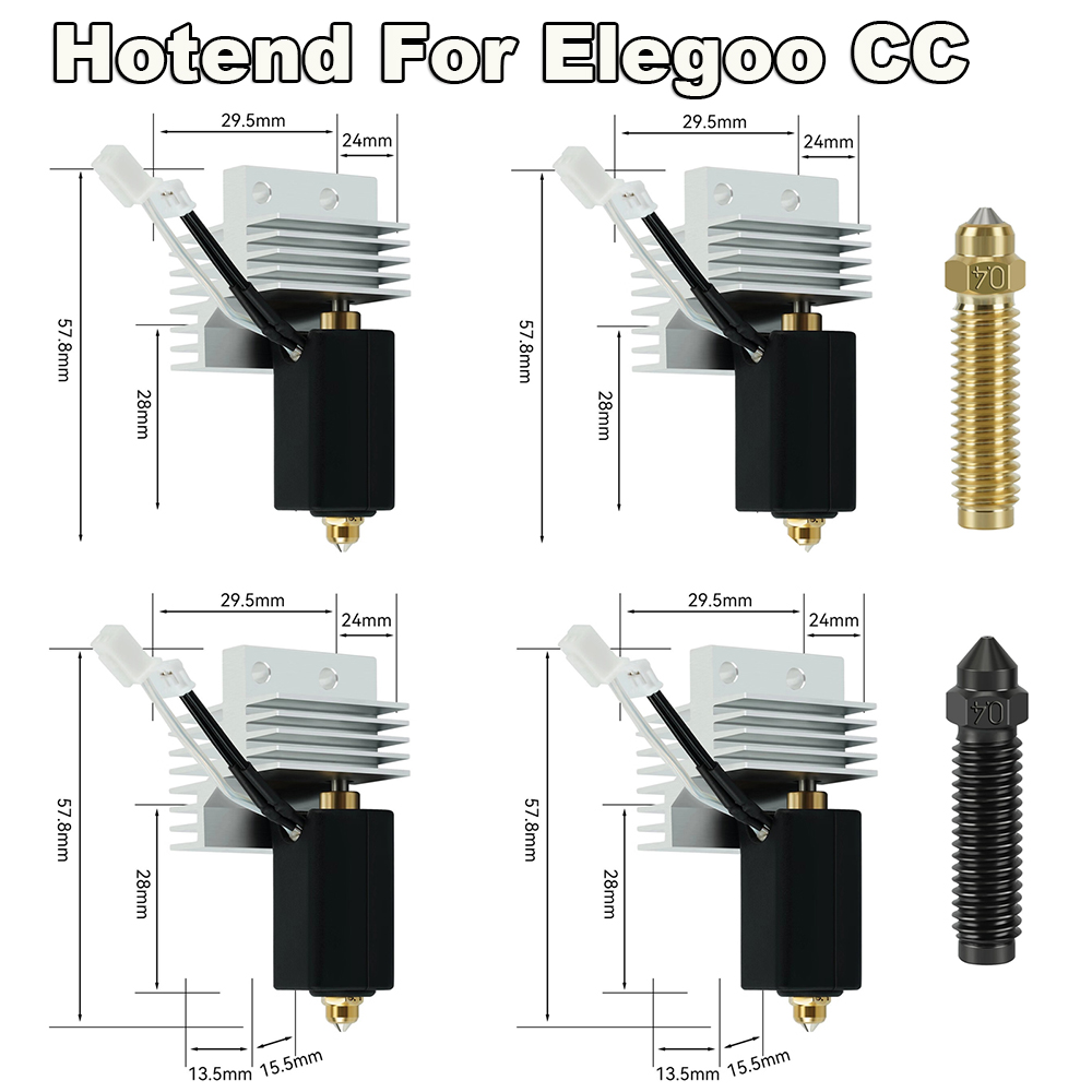 3D Printing Elegoo - 24V 60W Hotend Kit For Elegoo