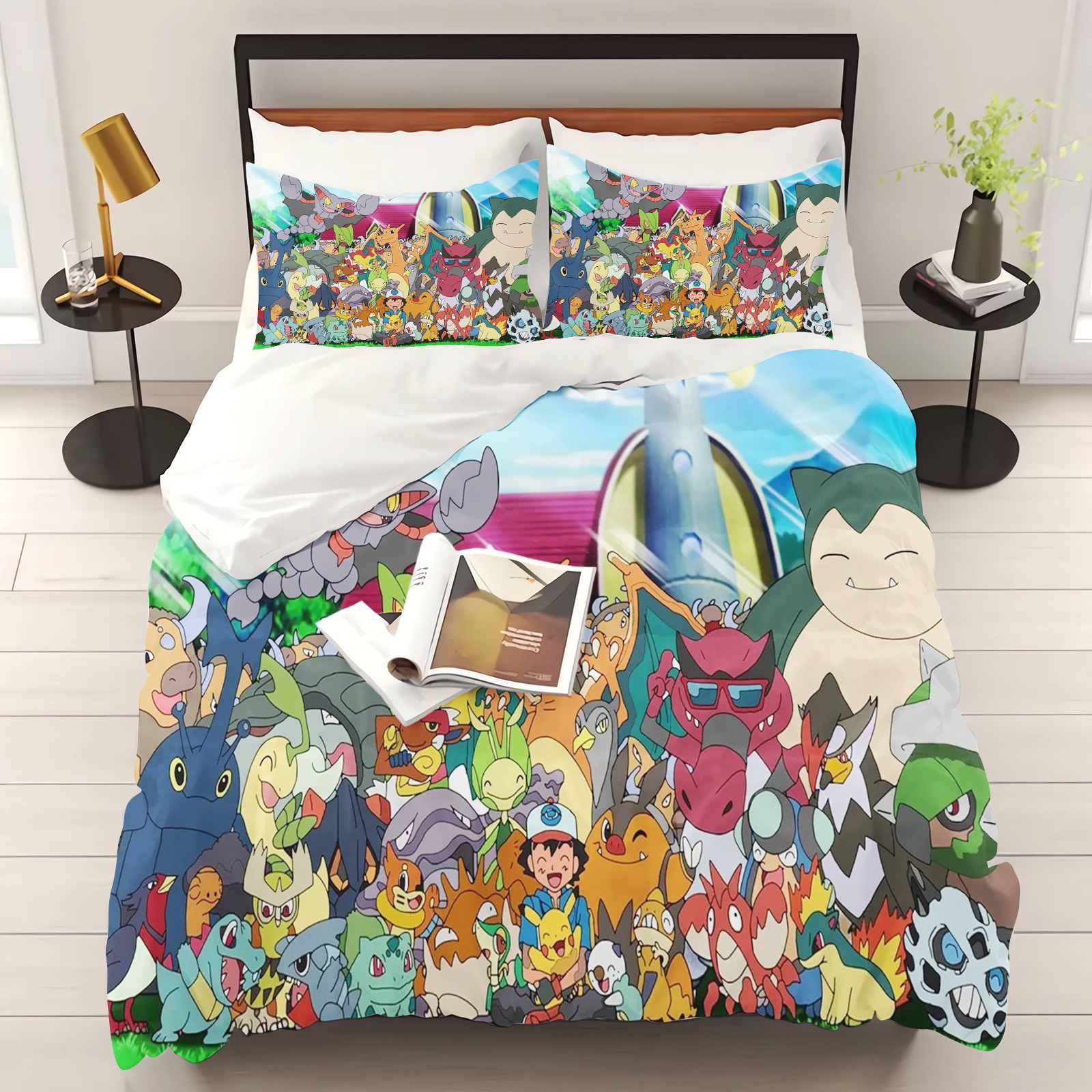 3D Printing Examples - Pokemon Duvet Cover Set Comforter Bedding