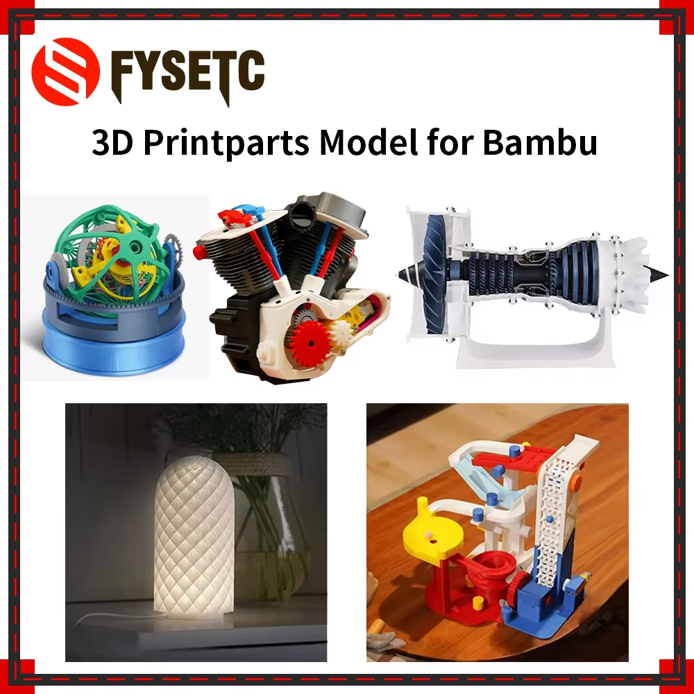 3D Printing Bambu - Jet Engine Model Components Kit 006