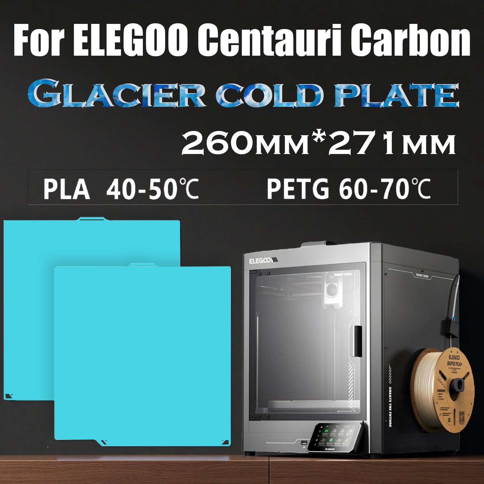 3D Printing Elegoo - Glacier Cold Build Plate For Elegoo