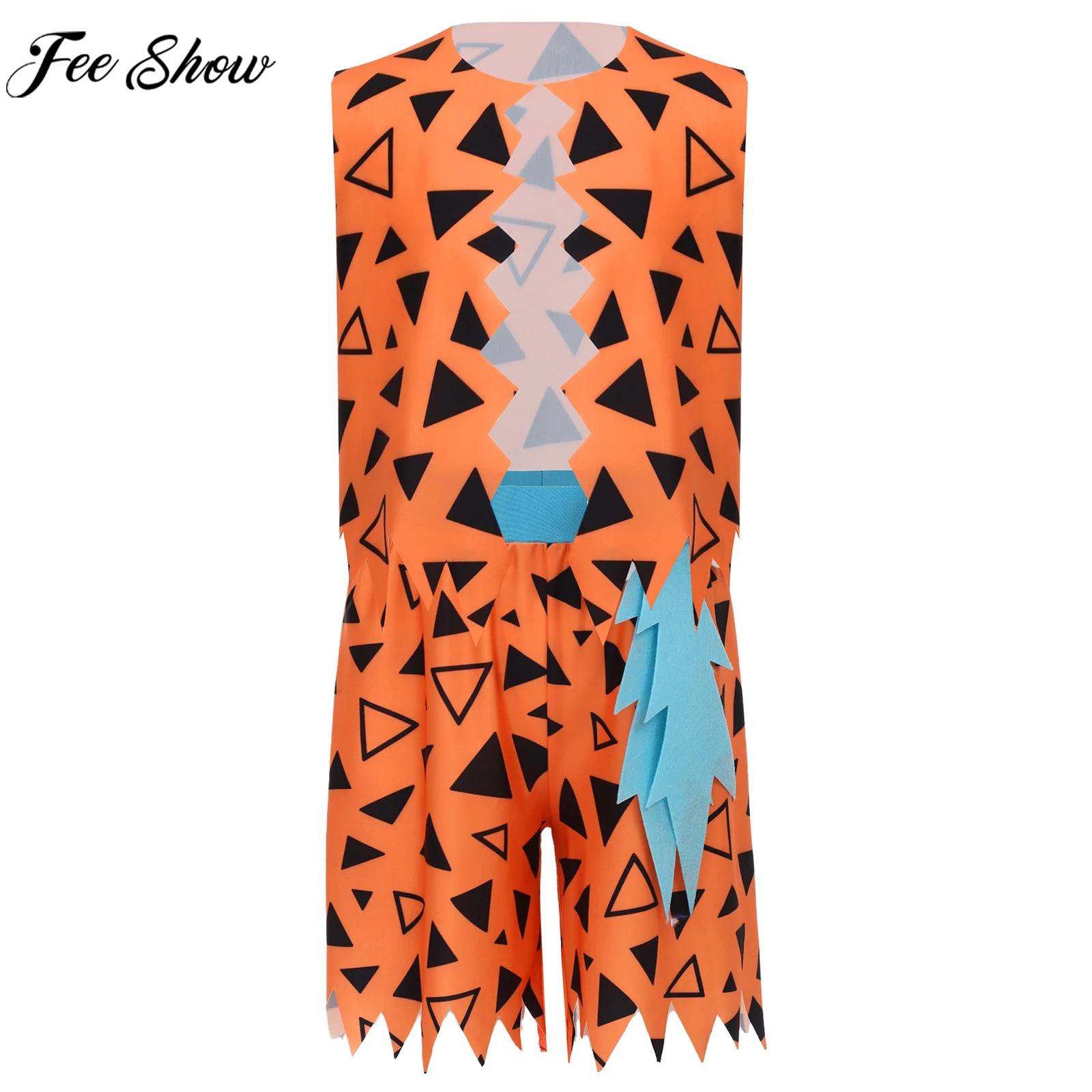 3D Printing Examples - 6-16Y Boys Flintstone Costume Halloween Cavemen