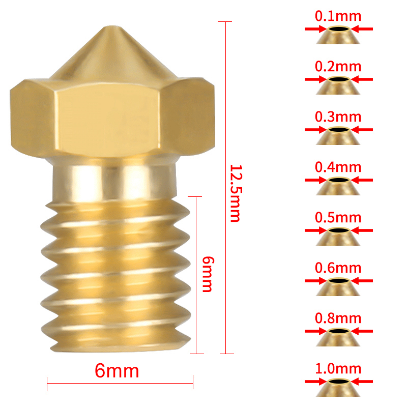 Wholesale E3D V6 V5 3D Printer - 3D Printer Nozzle Brass recensie en prijs