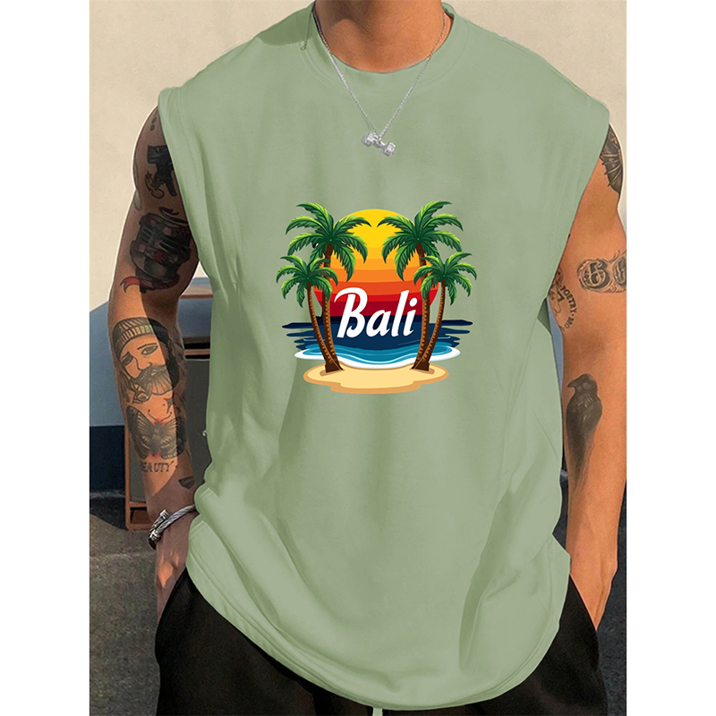 Summer Bali Pattern Men's Tank - 3D Printing Bali recensie en prijs