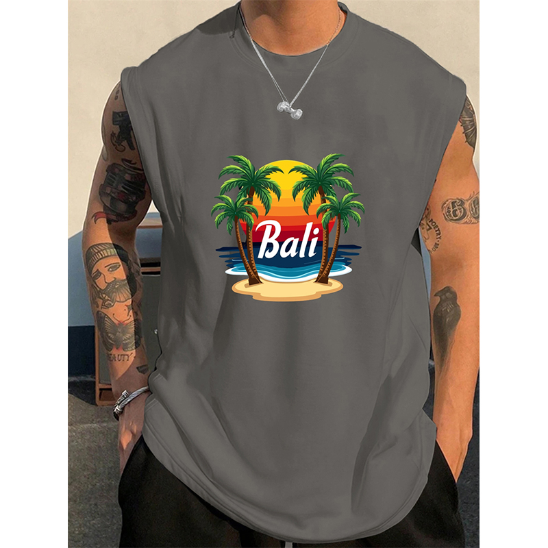 Summer Bali Pattern Men's Tank - 3D Printing Bali recensie en prijs
