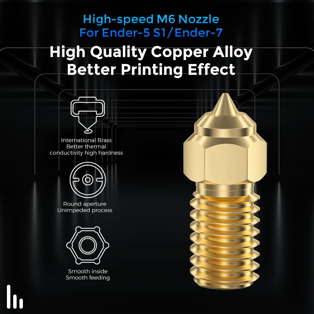 Official Creality Ender 3 V3 S - 3D Printer Nozzle Brass recensie en prijs