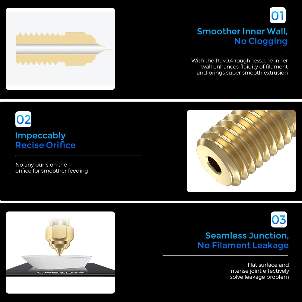 Official Creality Ender 3 V3 S - 3D Printer Nozzle Brass recensie en prijs