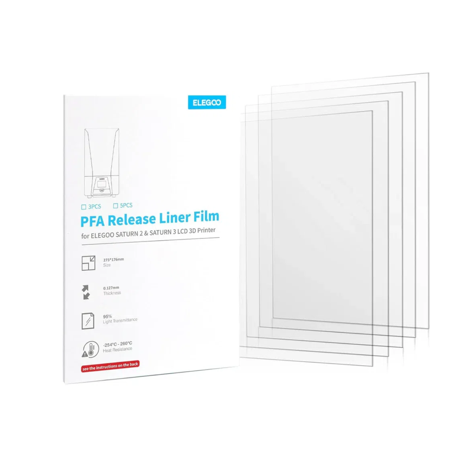 Film for ELEGOO PFA Release Li - 3D Printing Elegoo recensie en prijs