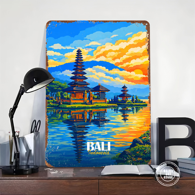 Bali Ulun Danu Temple At Sunse - 3D Printing Bali recensie en prijs