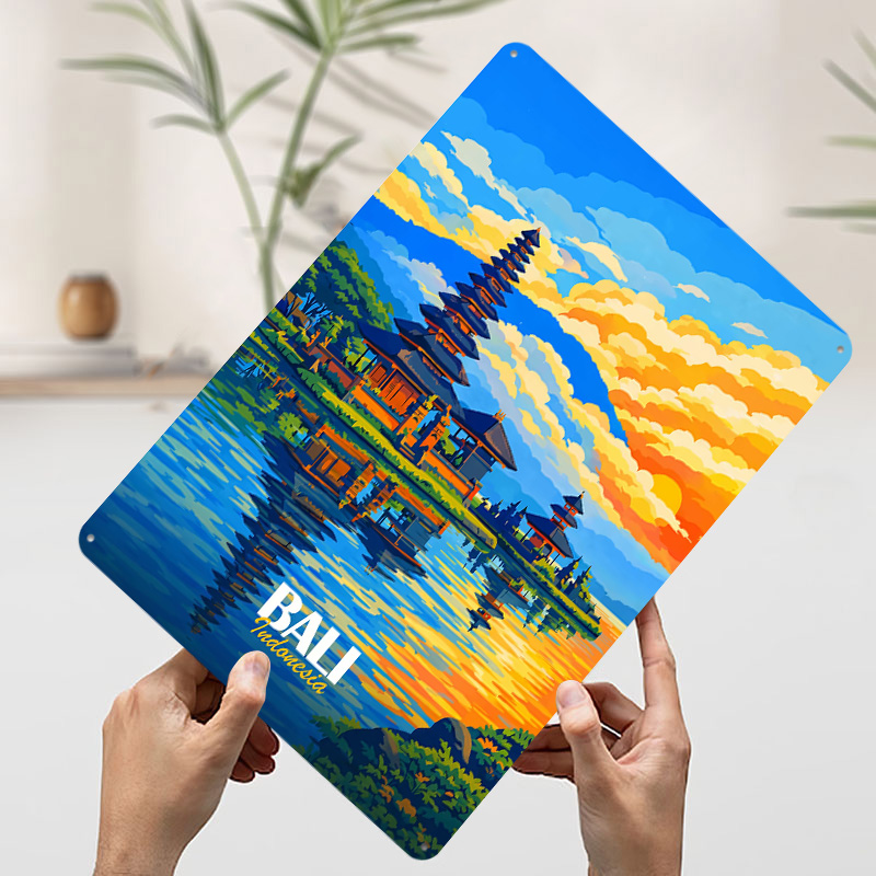 Bali Ulun Danu Temple At Sunse - 3D Printing Bali recensie en prijs