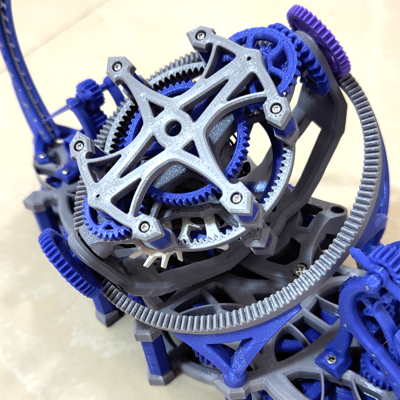 Random color 3d print tourbill - 3D Printing Plastic recensie en prijs