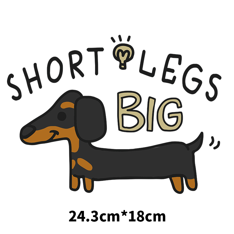 24.3cmX18cm Cartoon Dachshund  - 3D Printing On Fabric recensie en prijs
