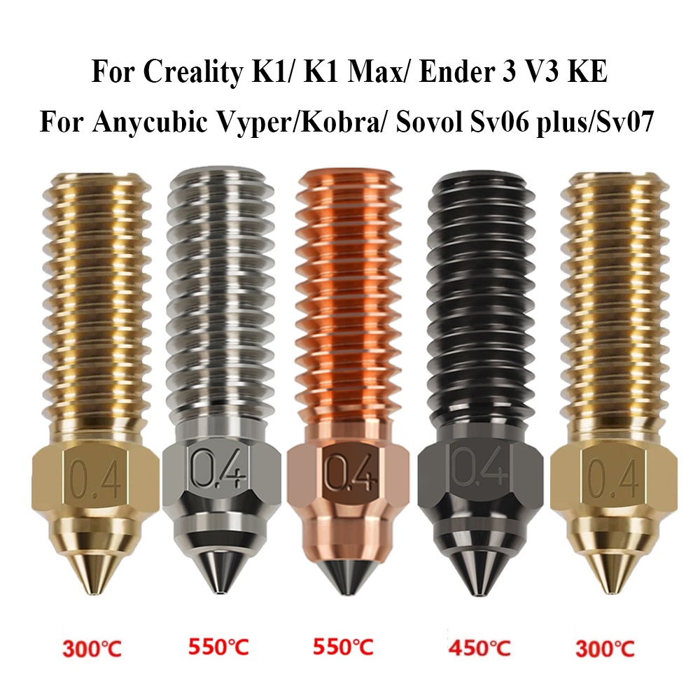 Nozzle For Creality K1 K1 Max  - 3D Printer Nozzle Brass recensie en prijs