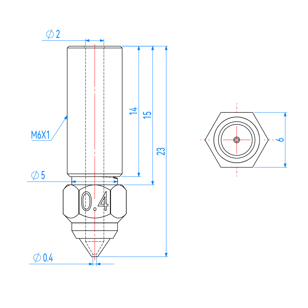 Nozzle For Creality K1 K1 Max  - 3D Printer Nozzle Brass recensie en prijs