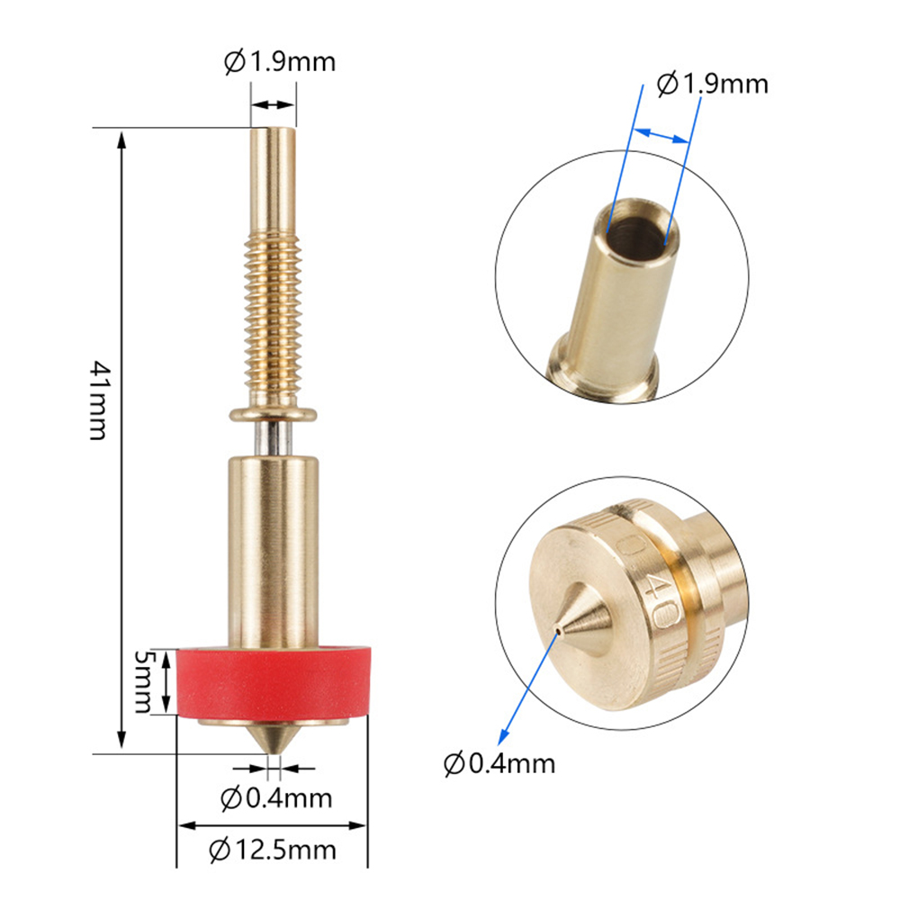 For E3D Revo Hot End Revo All- - 3D Printer Nozzle Brass recensie en prijs