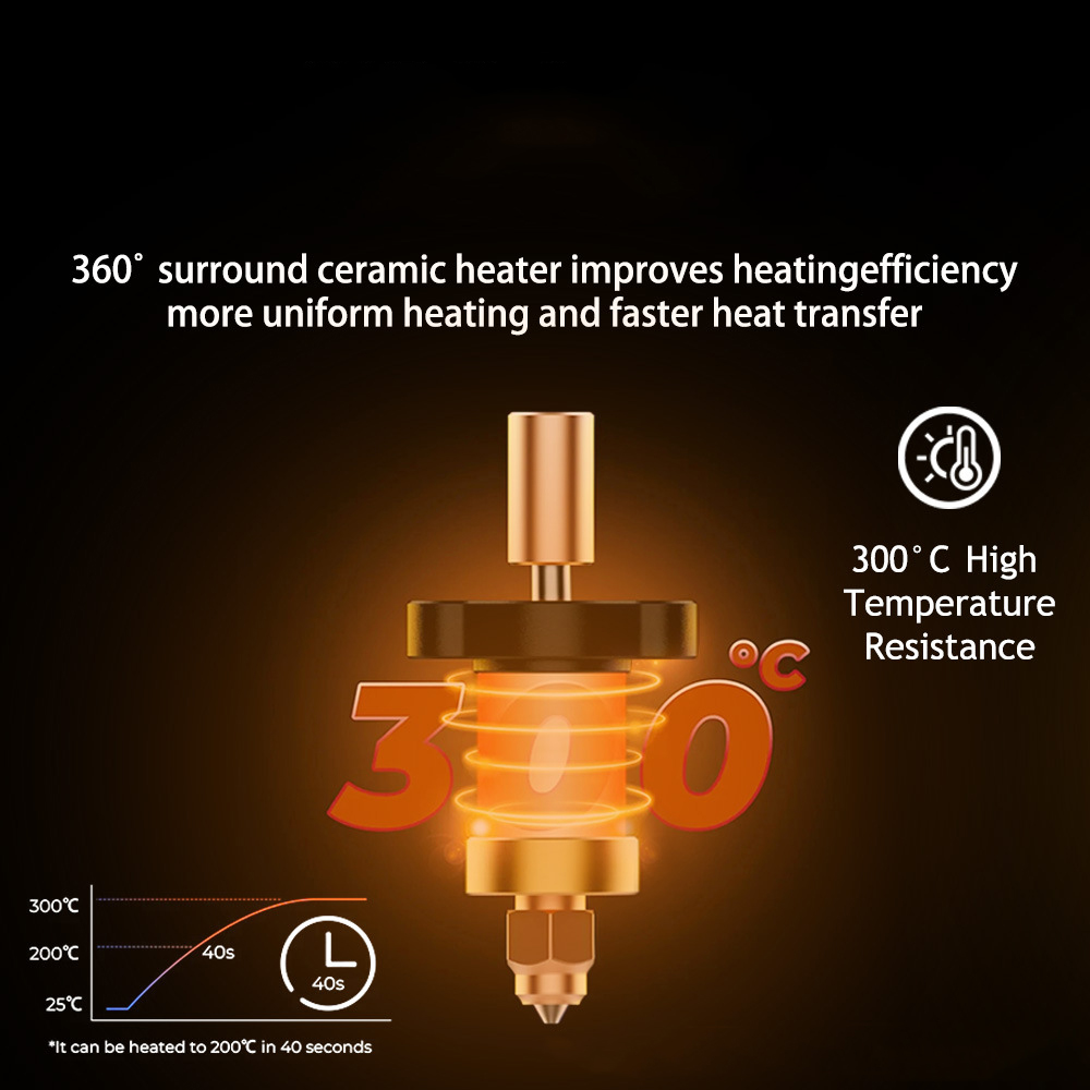 Hotend For Ender 3 V3 KE Ceram - 3D Printer Nozzle Brass recensie en prijs