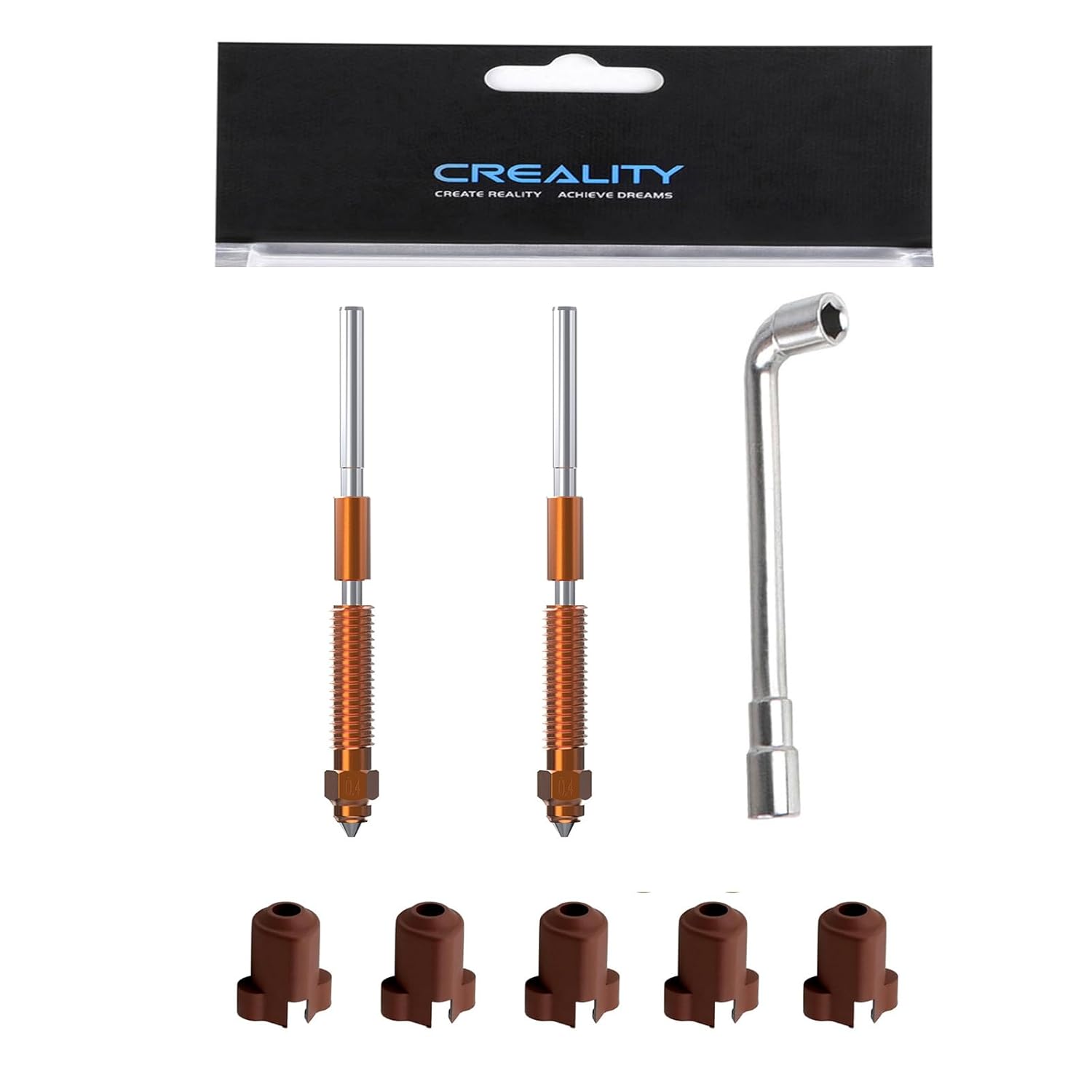 1/3/5PCS Creality K1C Nozzle,  - 3D Printer Nozzle Brass recensie en prijs