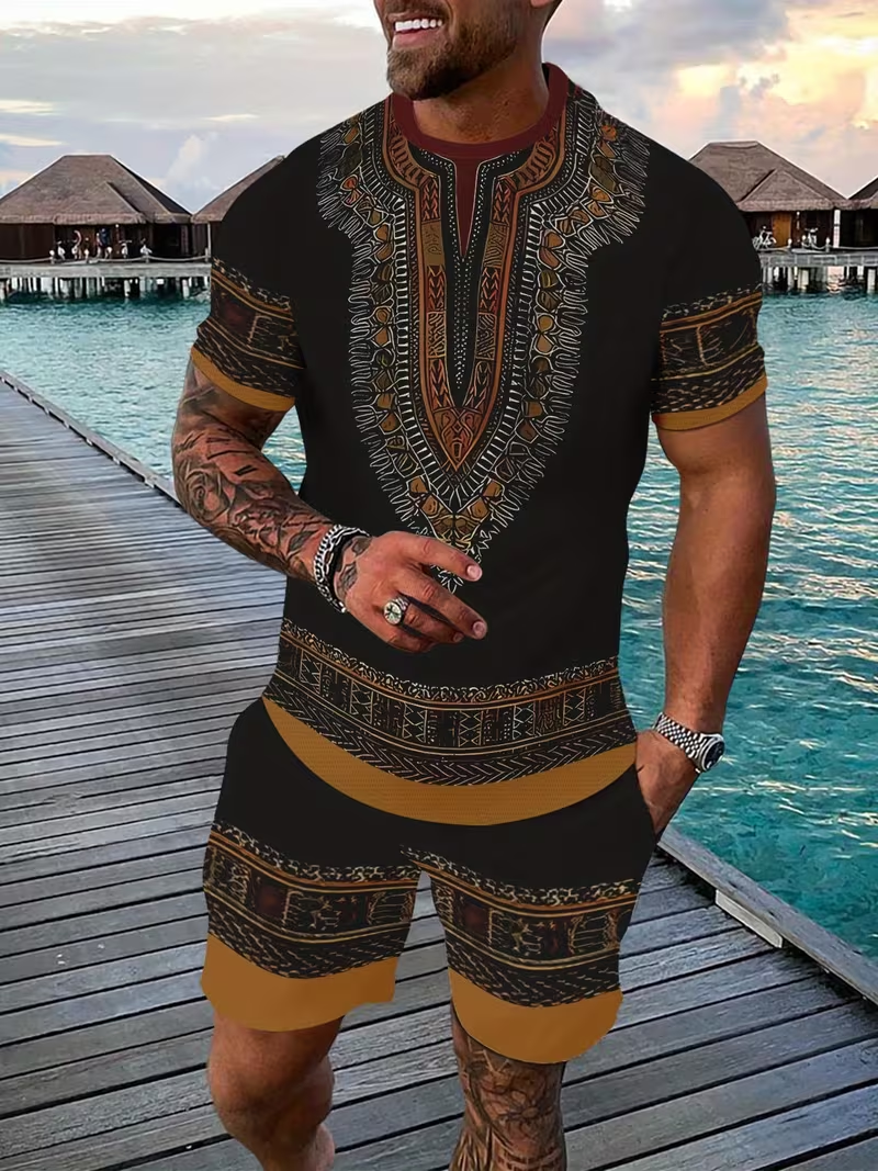 New Men's Suits African Dashik - 3D Printing Examples recensie en prijs