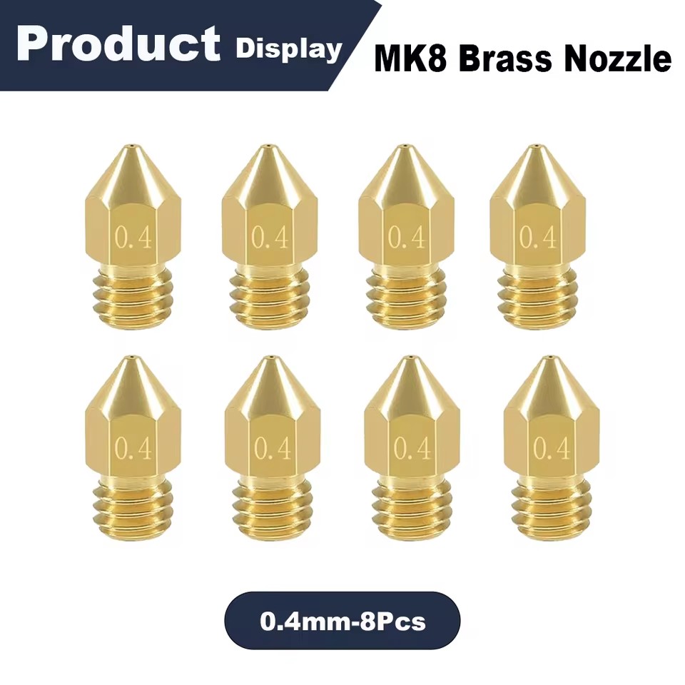 0.4mm MK8 Extruder Nozzle 3D P - 3D Printer Nozzle Brass recensie en prijs