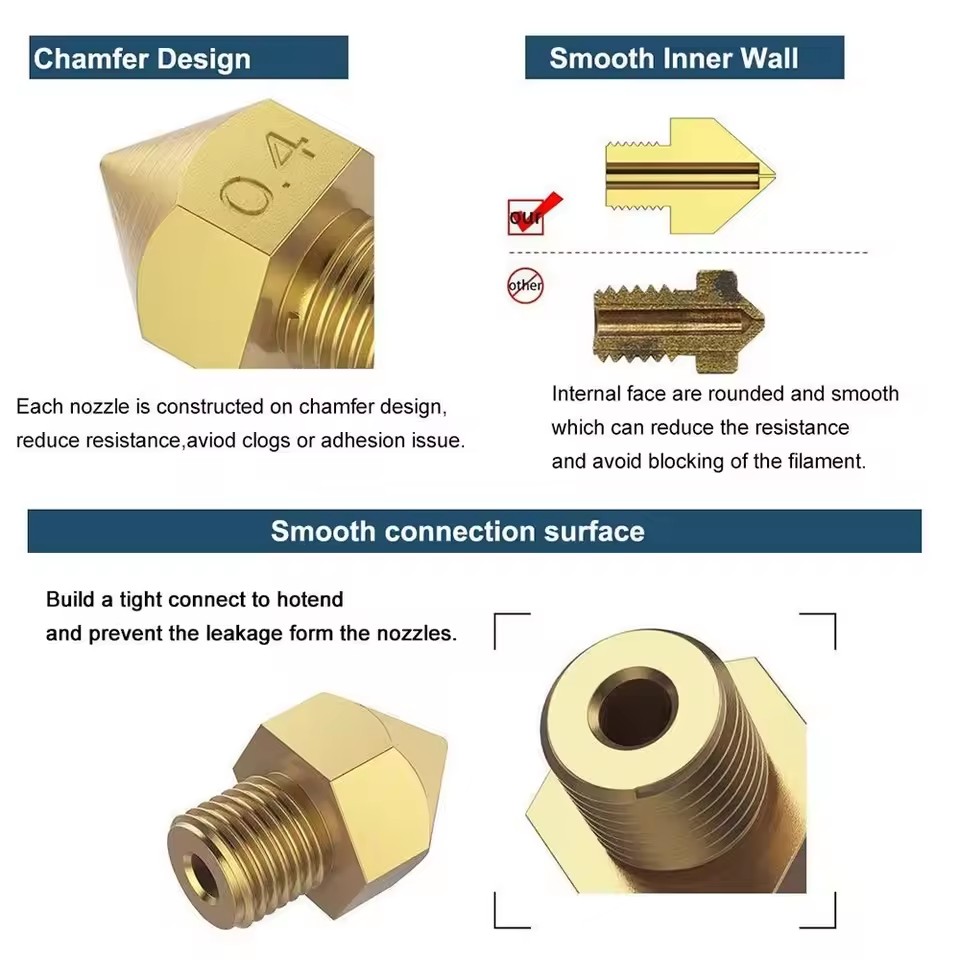0.4mm MK8 Extruder Nozzle 3D P - 3D Printer Nozzle Brass recensie en prijs