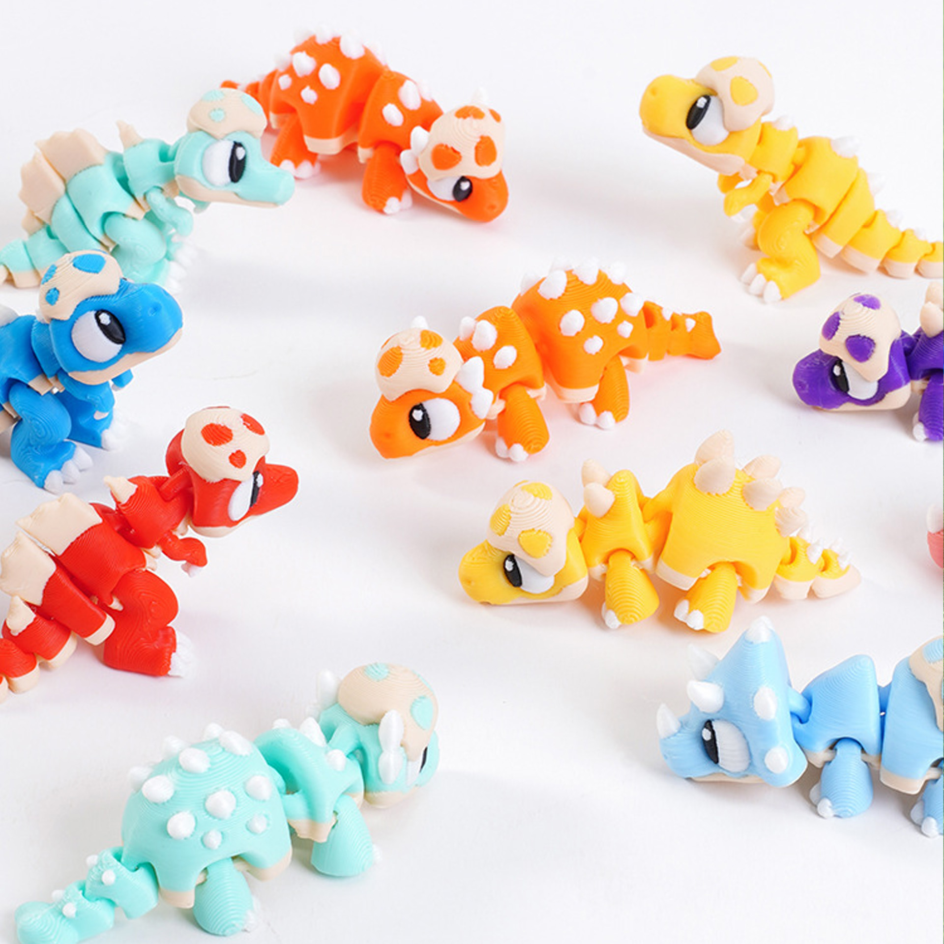 Set 3D Printed Mini Dinosaur T - 3D Printing Examples recensie en prijs