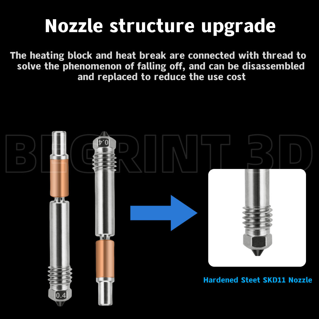 Hotend Upgrade TZ V6 3.0 Hot e - 3D Printer Nozzle Brass recensie en prijs