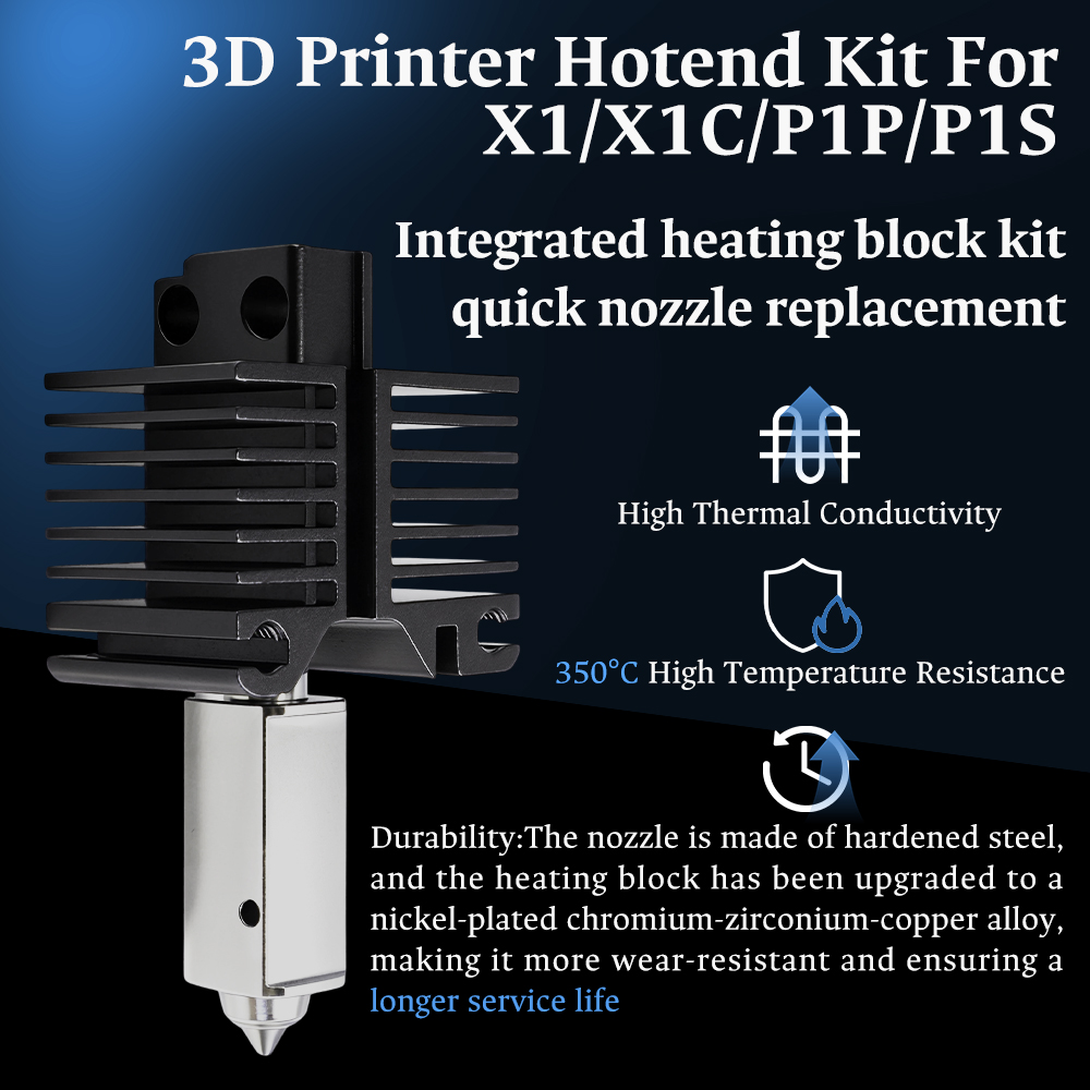 Hotend For Bambu Lab p1p X1C P - 3D Printing Bambu recensie en prijs