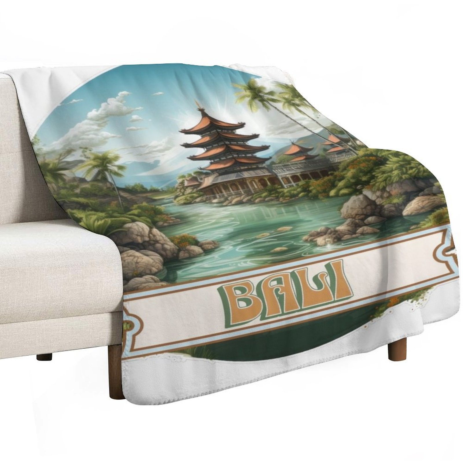 Bali Indonesia Throw Blanket F - 3D Printing Bali recensie en prijs