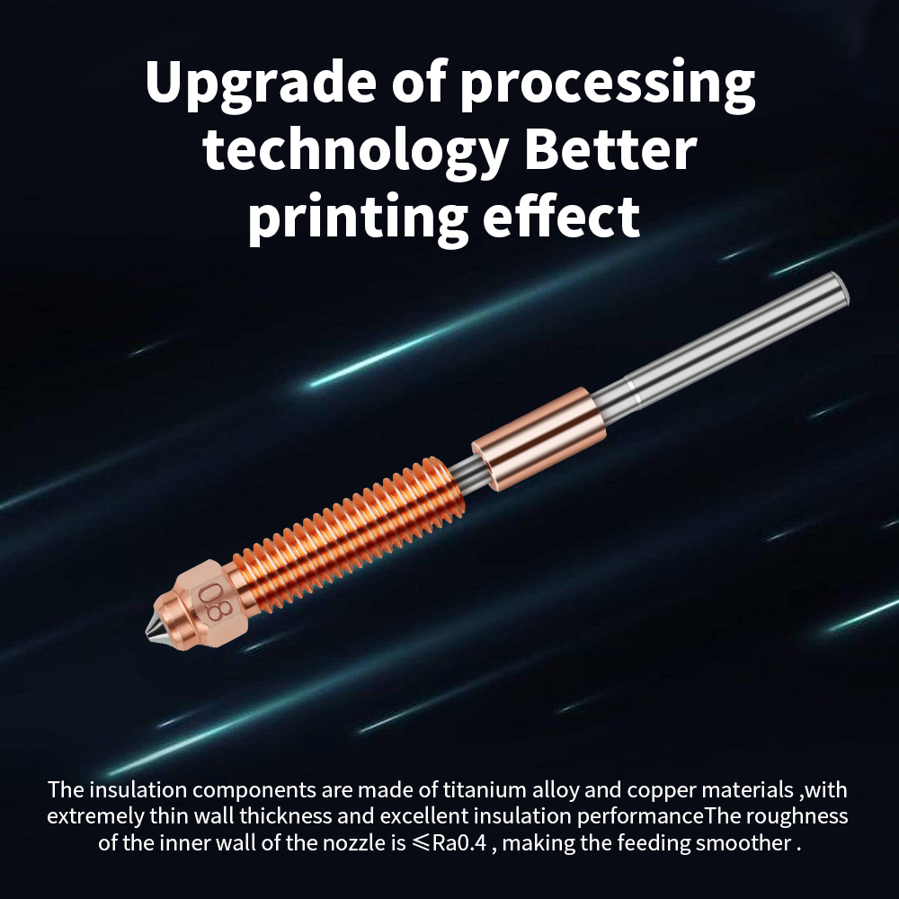 Upgrade Hotend For Creality K1 - 3D Printer Nozzle Brass recensie en prijs